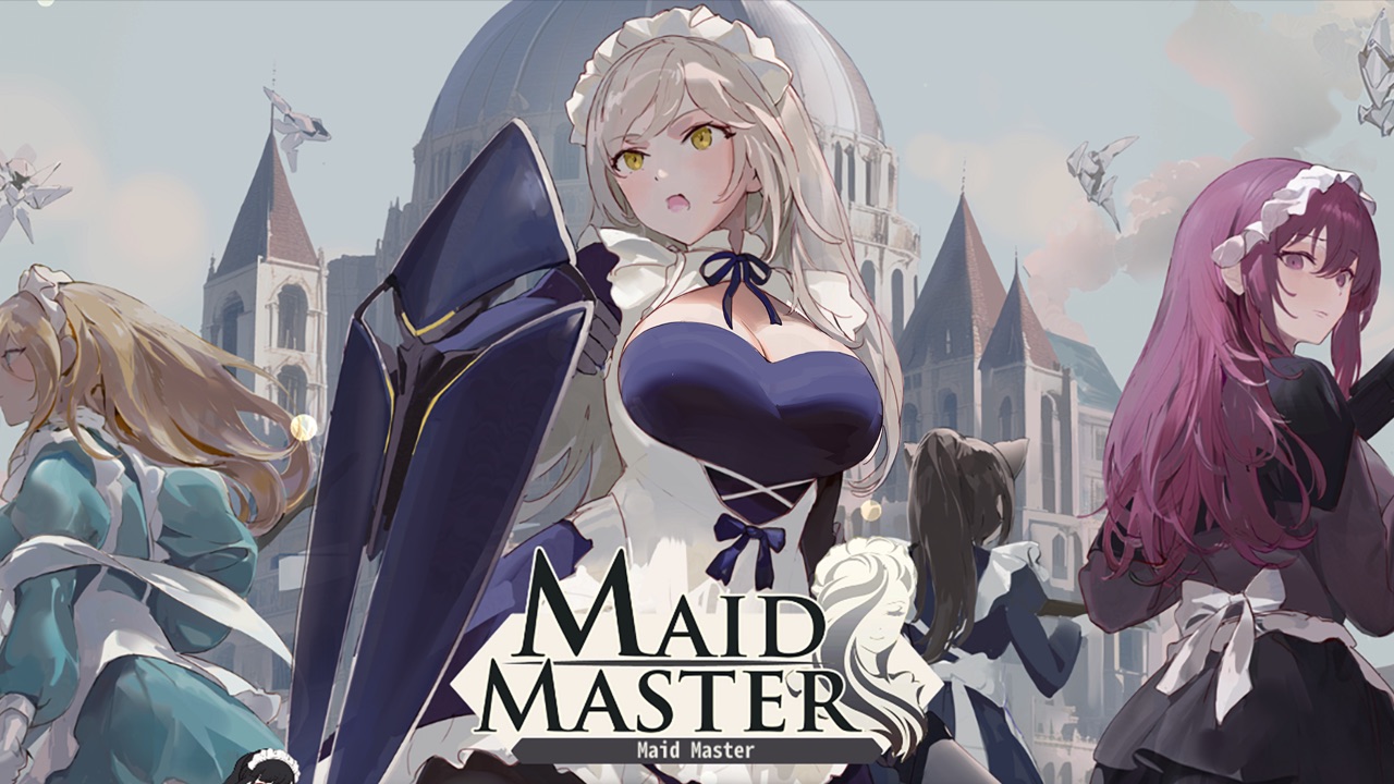 The featured image for our Maid Master codes guide, featuring three Maids looking at their snowy surroundings.