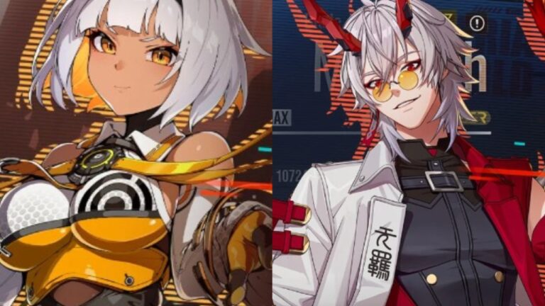 Feature image for our Etheria Restart Tier List. Image shows a female character to the left and a male on the right.
